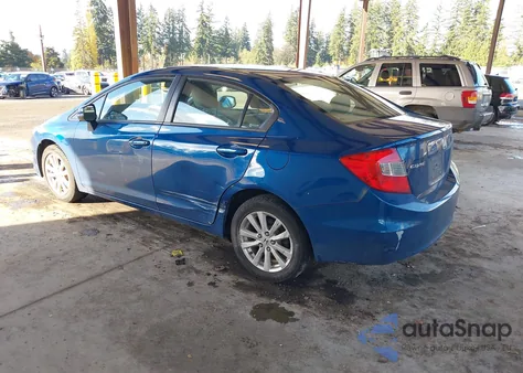 2012 Honda Civic Ex z USA, uszkodzony, nr VIN 19XFB2F88CE339873